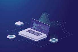 Decorative laptop illustration